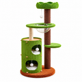 Torre Rascadora Para Gatos 4 Niveles Con Cápsula