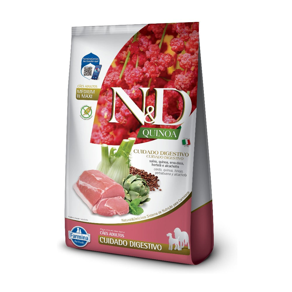 NyD Quinoa perro adulto CUIDADO DIGESTIVO raza med. y grandes CERDO