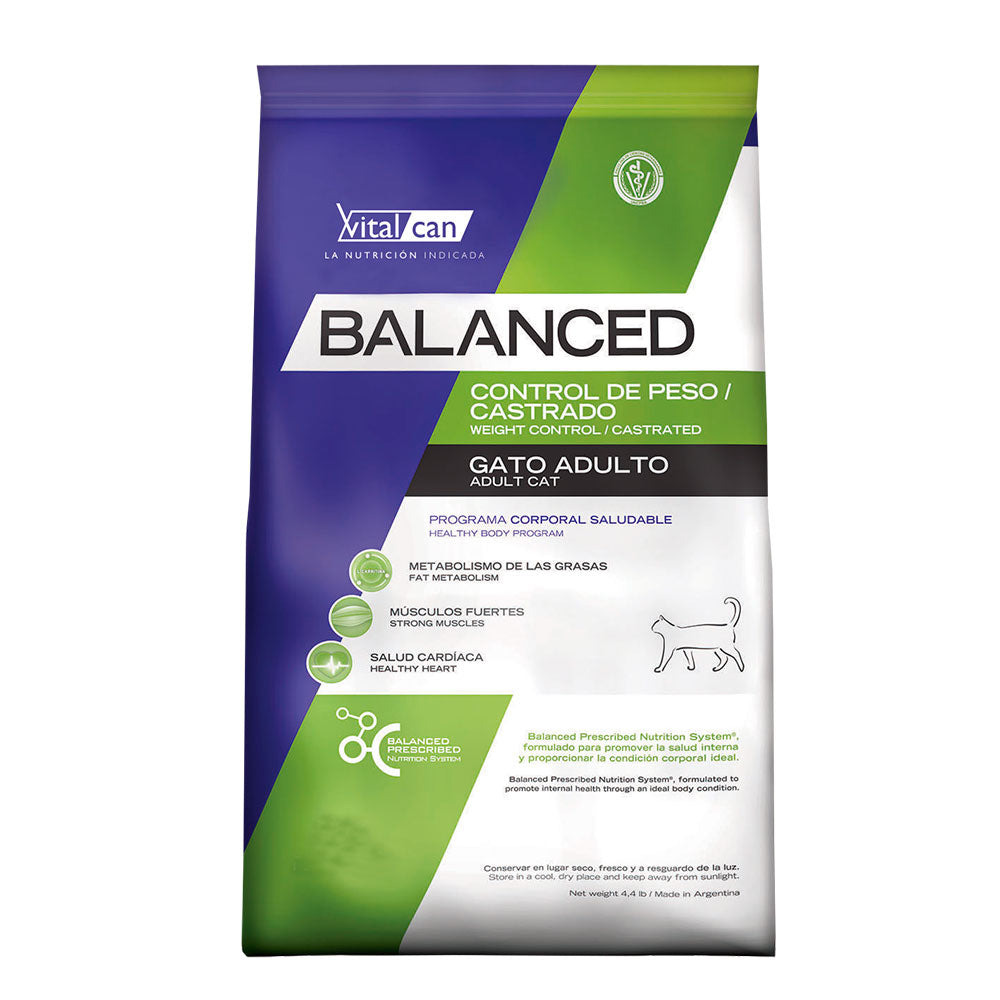 BALANCED Gato Control de Peso/Castrados