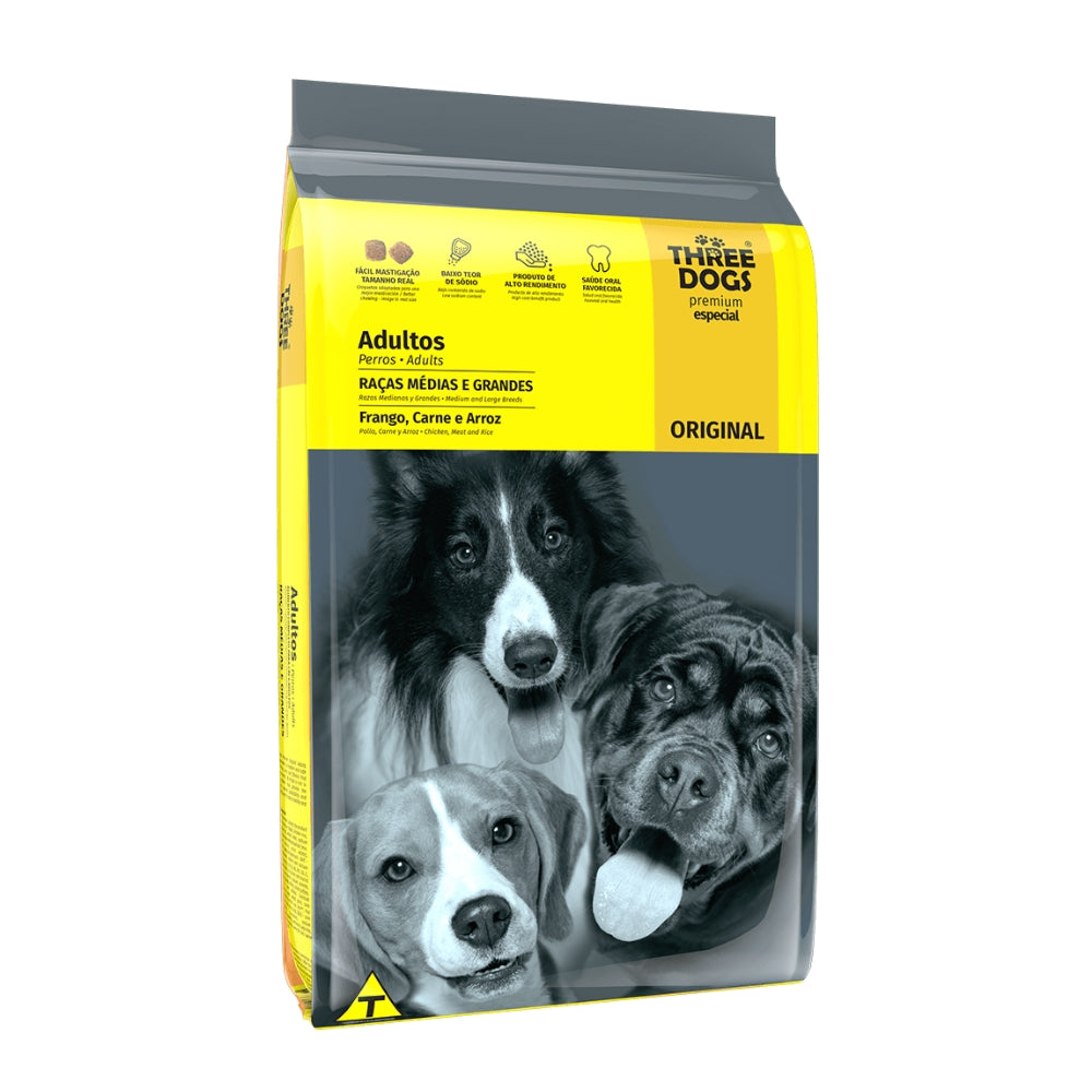 Three Dogs Original perro adulto FRACCIONADOS
