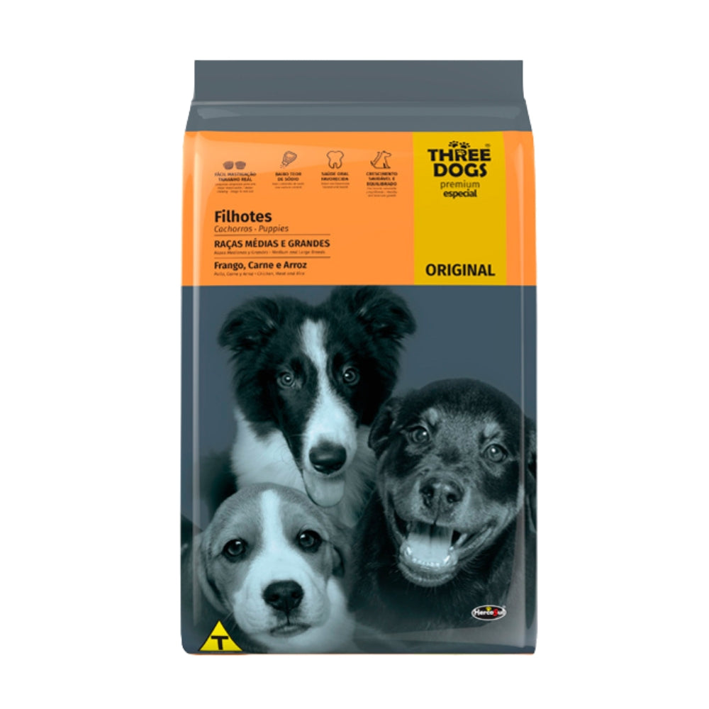 Three Dogs Original perro cachorro razas med. y grandes