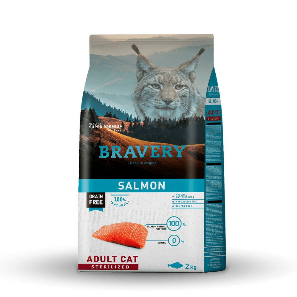 Bravery gato castrado SALMÓN