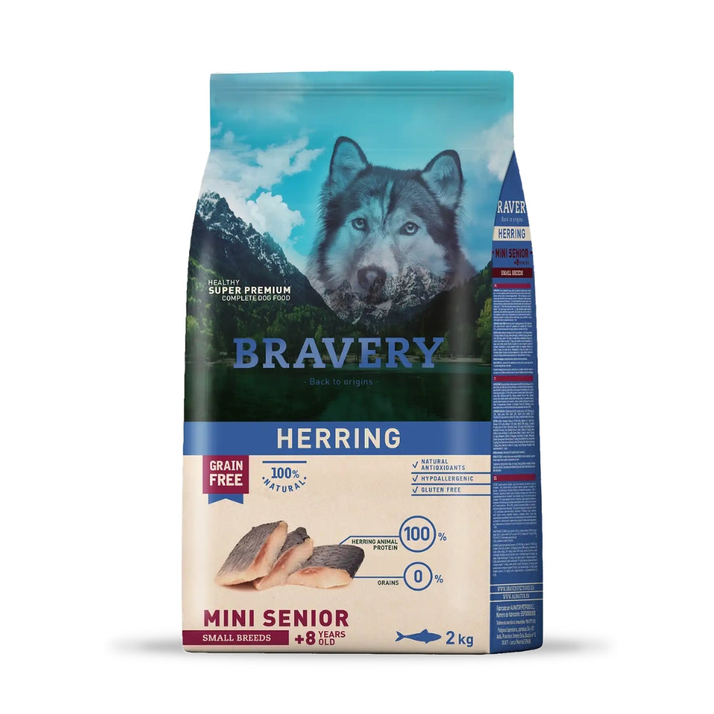 Bravery perro senior raza pequeña ARENQUE