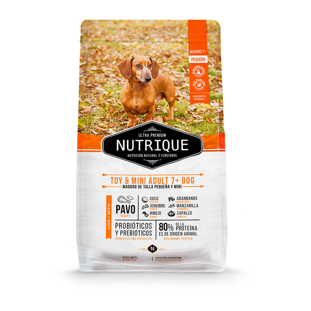 NUTRIQUE Perro senior razas pequeñas y mini