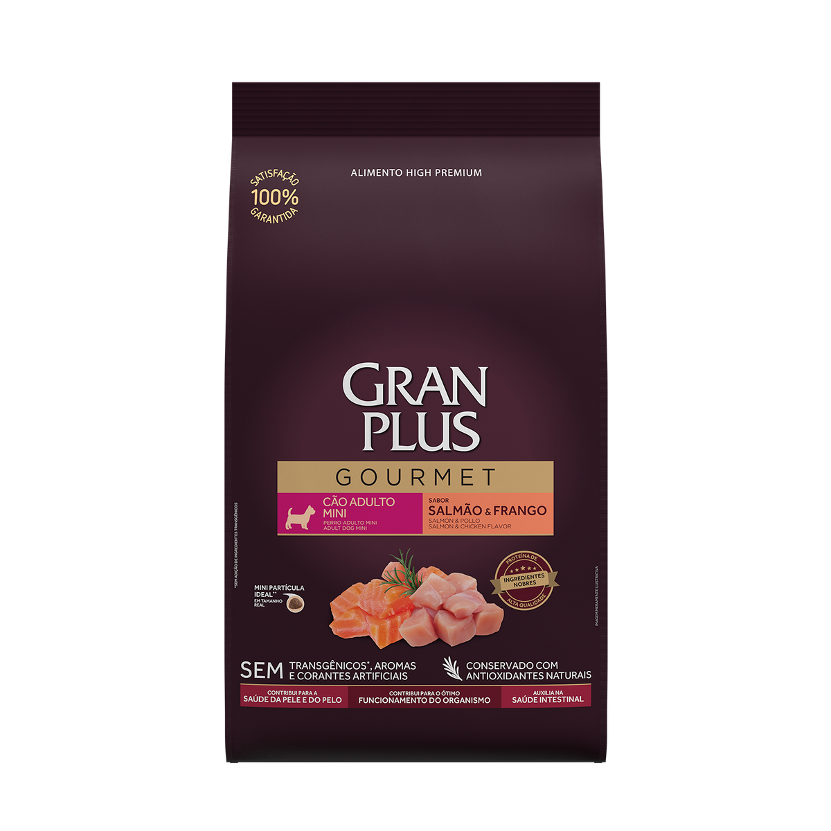 GRAN PLUS Gourmet perro adulto mini SALMÓN Y POLLO