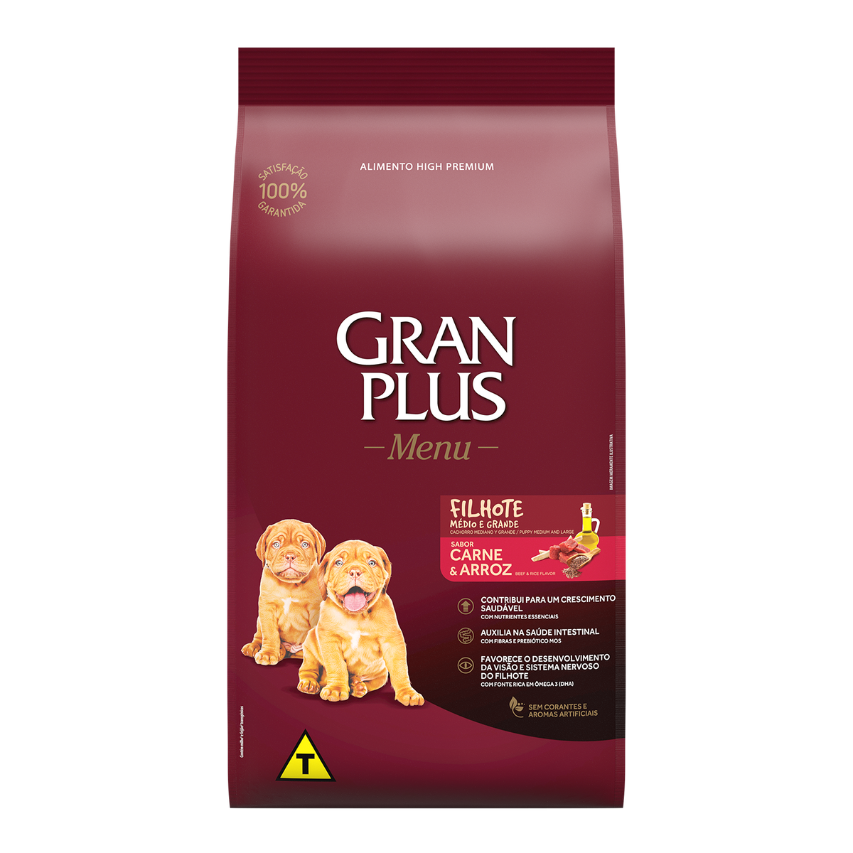 GRAN PLUS Menú perro cachorro med. y grande CARNE