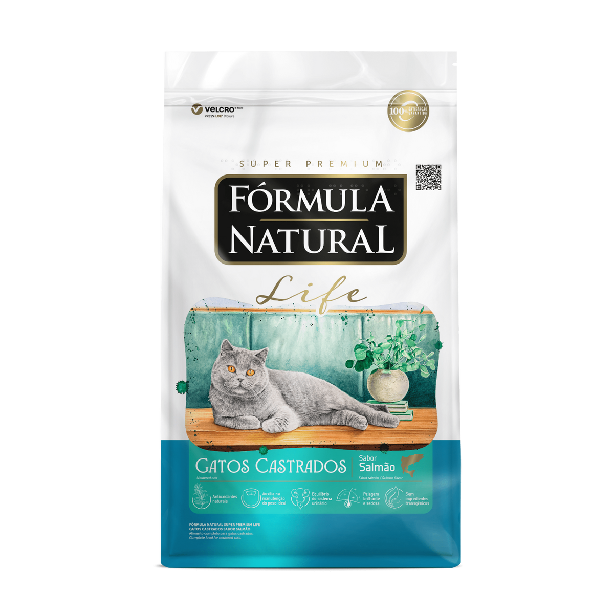 Fórmula Natural LIFE gatos castrados SALMÓN