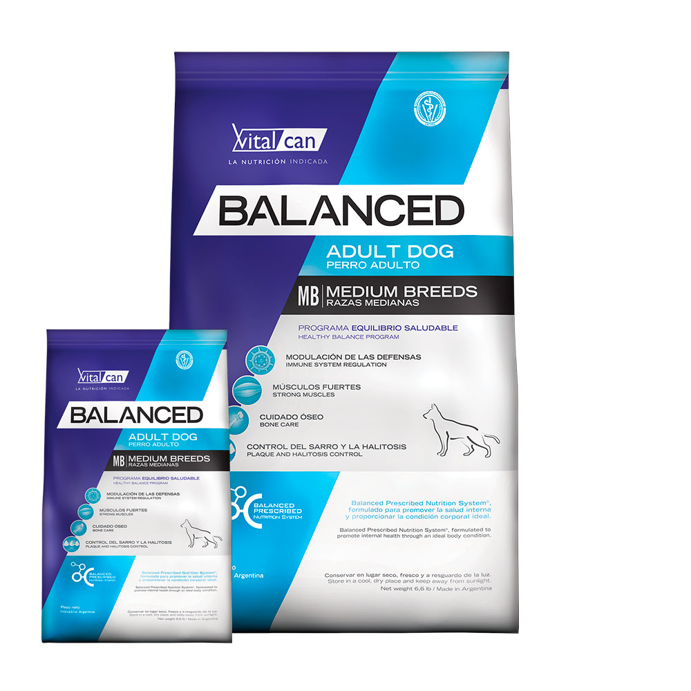 BALANCED Perro adulto razas medianas kit