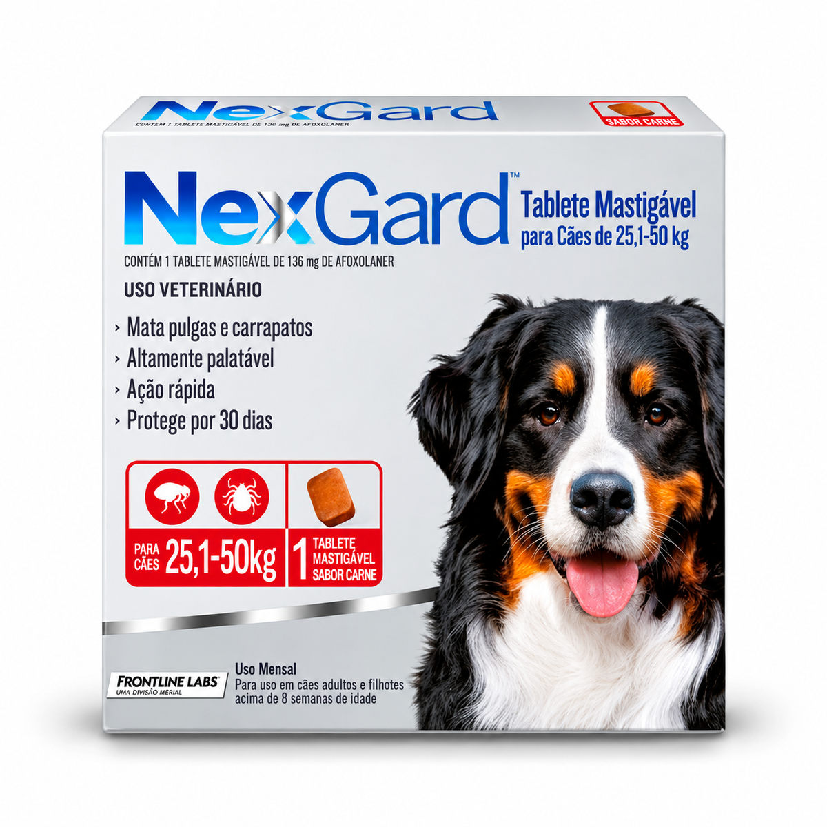 NexGard Comprimido Palatable Antipulgas 25-50kg