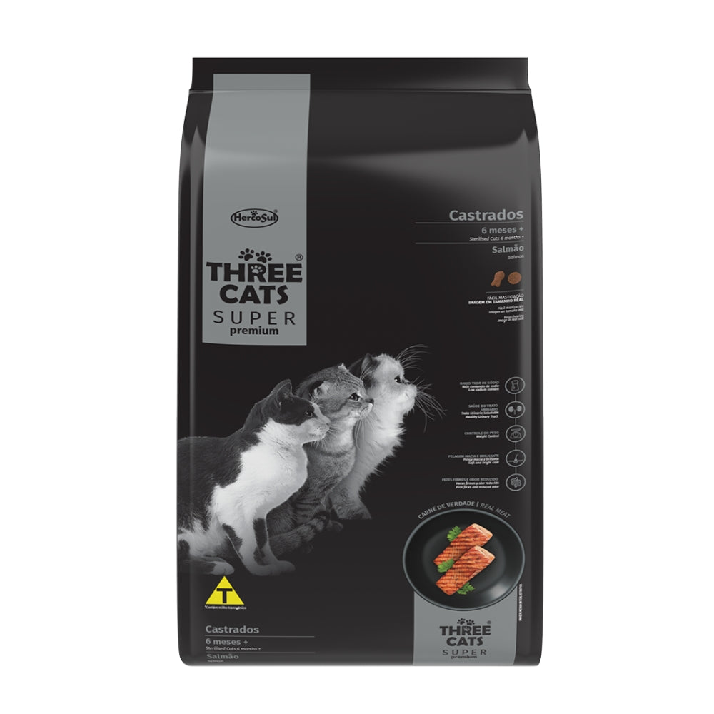 Three Cats Super Premium Castrados Salmón